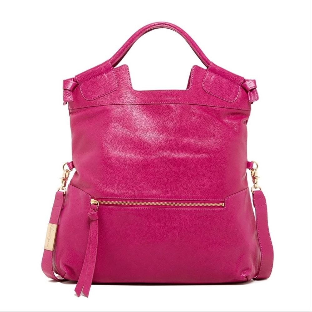 Foley + Corinna Pink Mid City Tote Leather